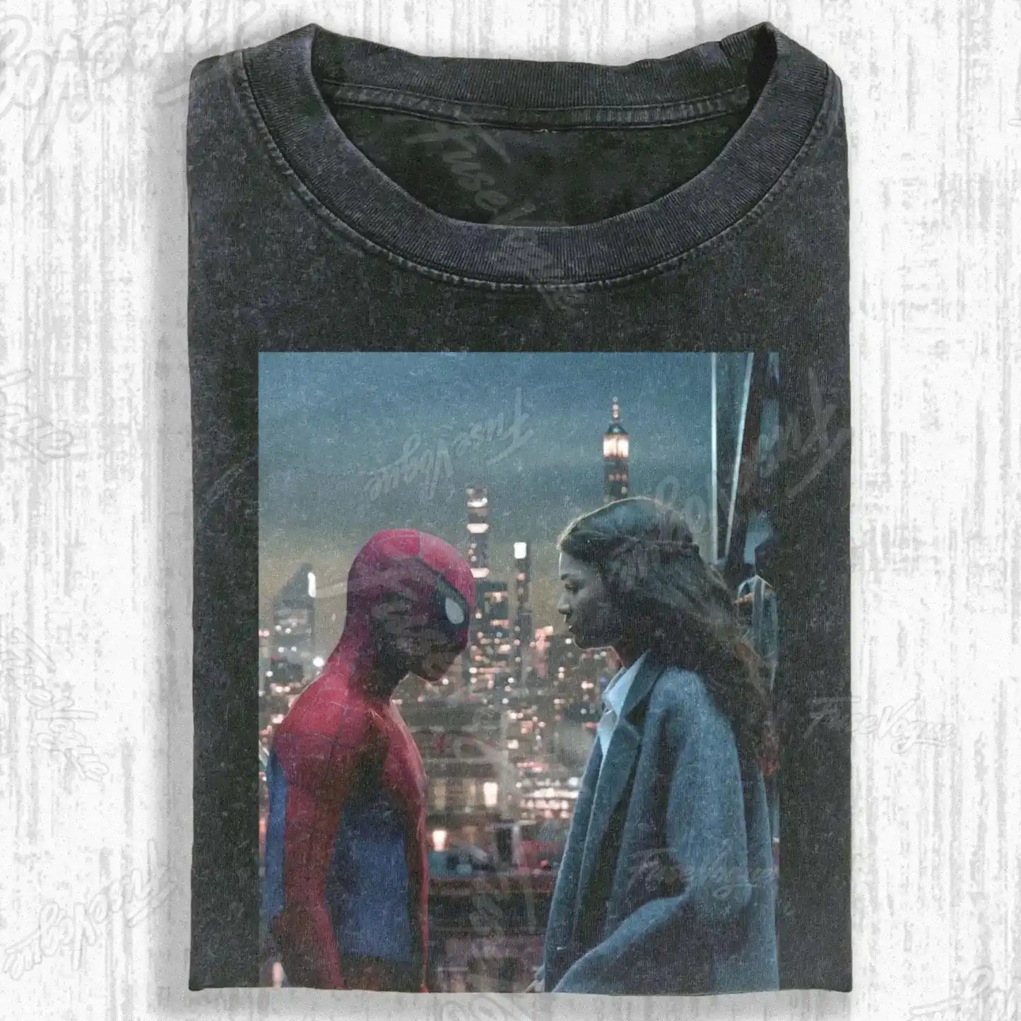 SPIDER SHADOW HERO GRAPHIC T-SHIRT - FUSEVOGUE