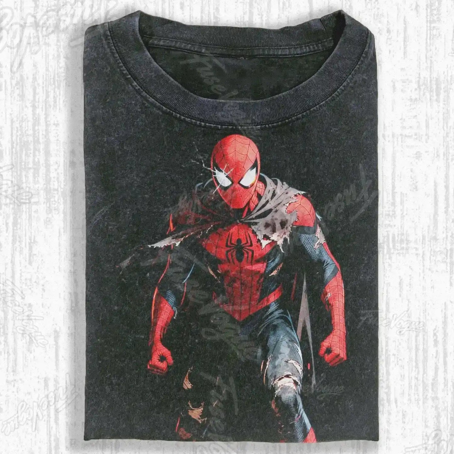 SPIDER SHADOW HERO GRAPHIC T-SHIRT - FUSEVOGUE