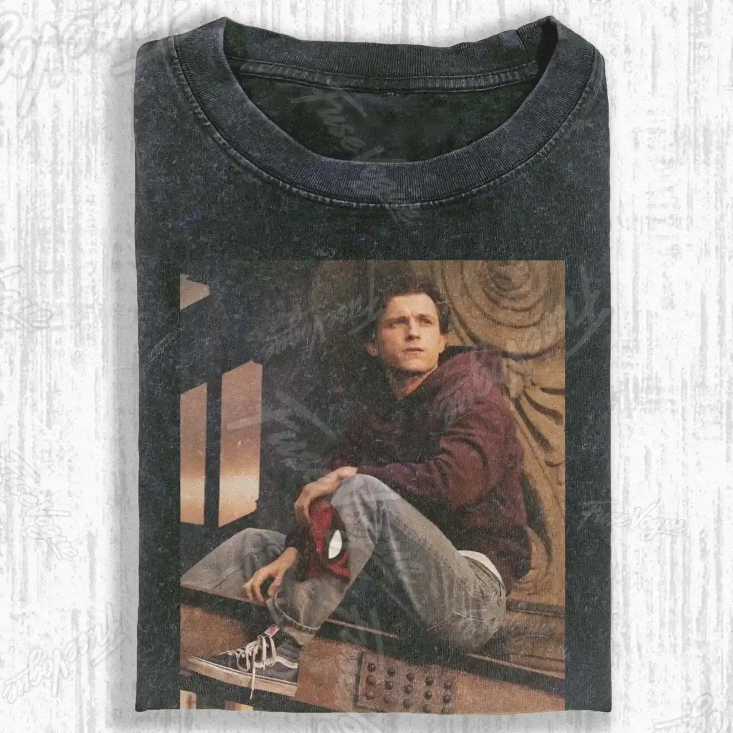 SPIDER SHADOW HERO GRAPHIC T-SHIRT - FUSEVOGUE