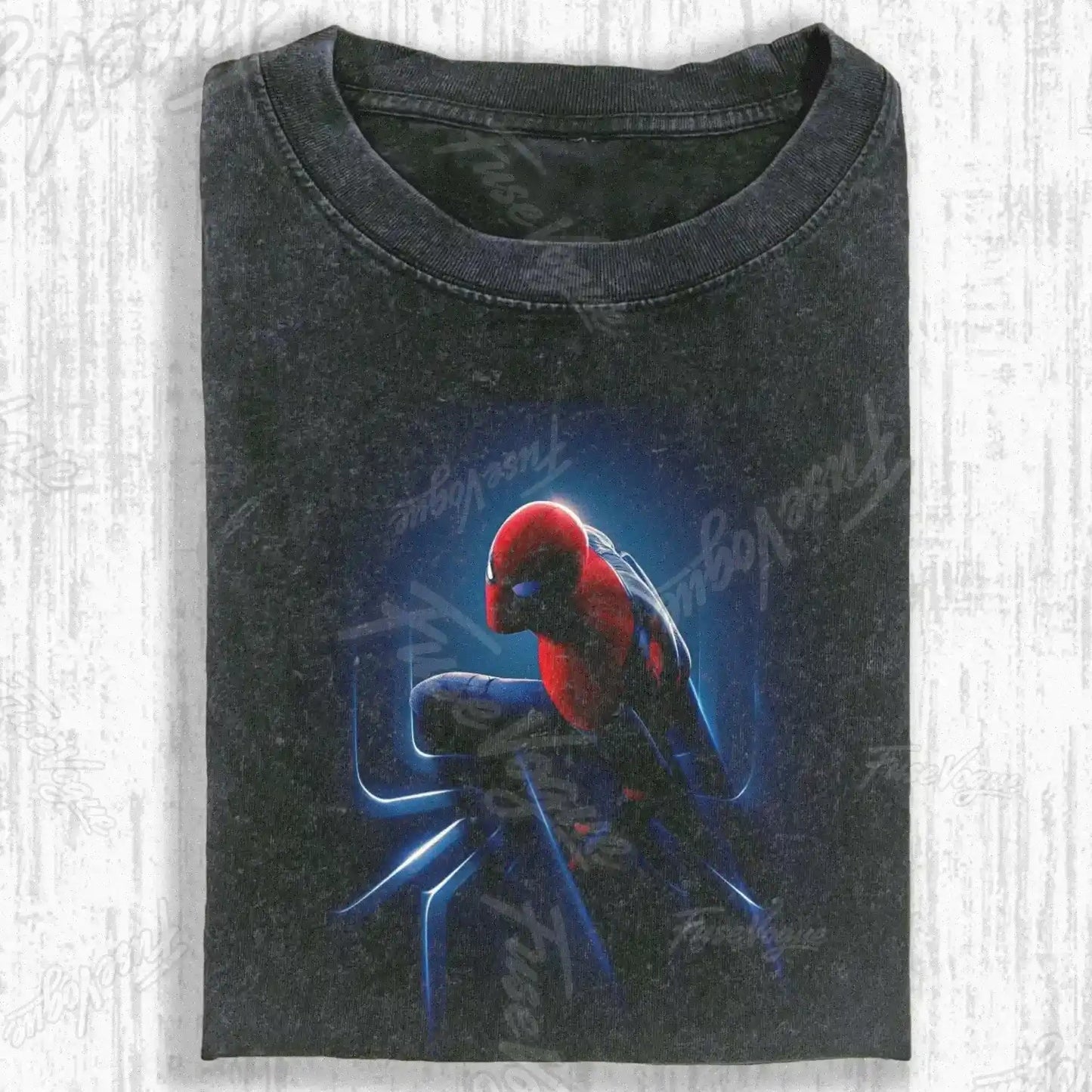 SPIDER SHADOW HERO GRAPHIC T-SHIRT - FUSEVOGUE