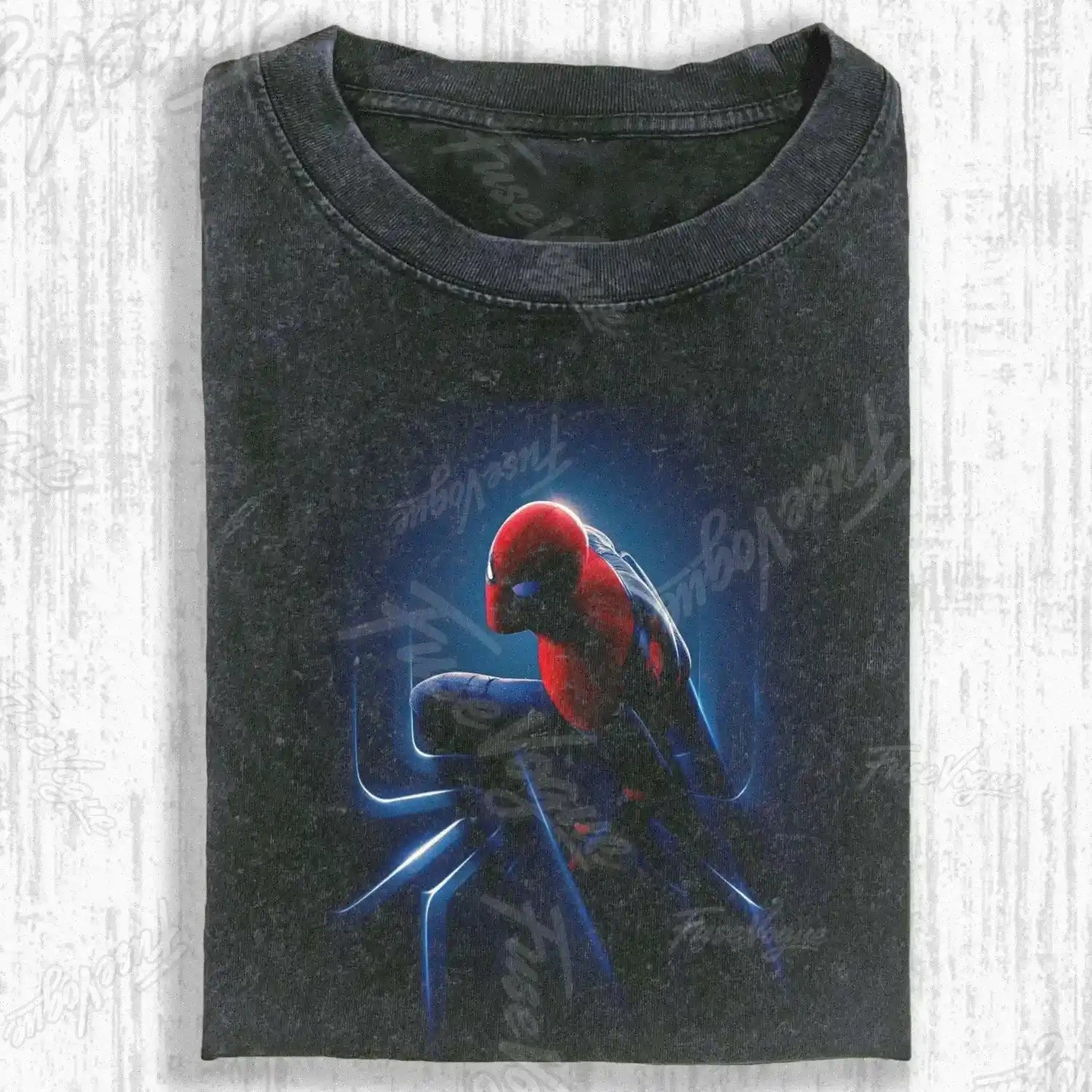 SPIDER SHADOW HERO GRAPHIC T-SHIRT - FUSEVOGUE