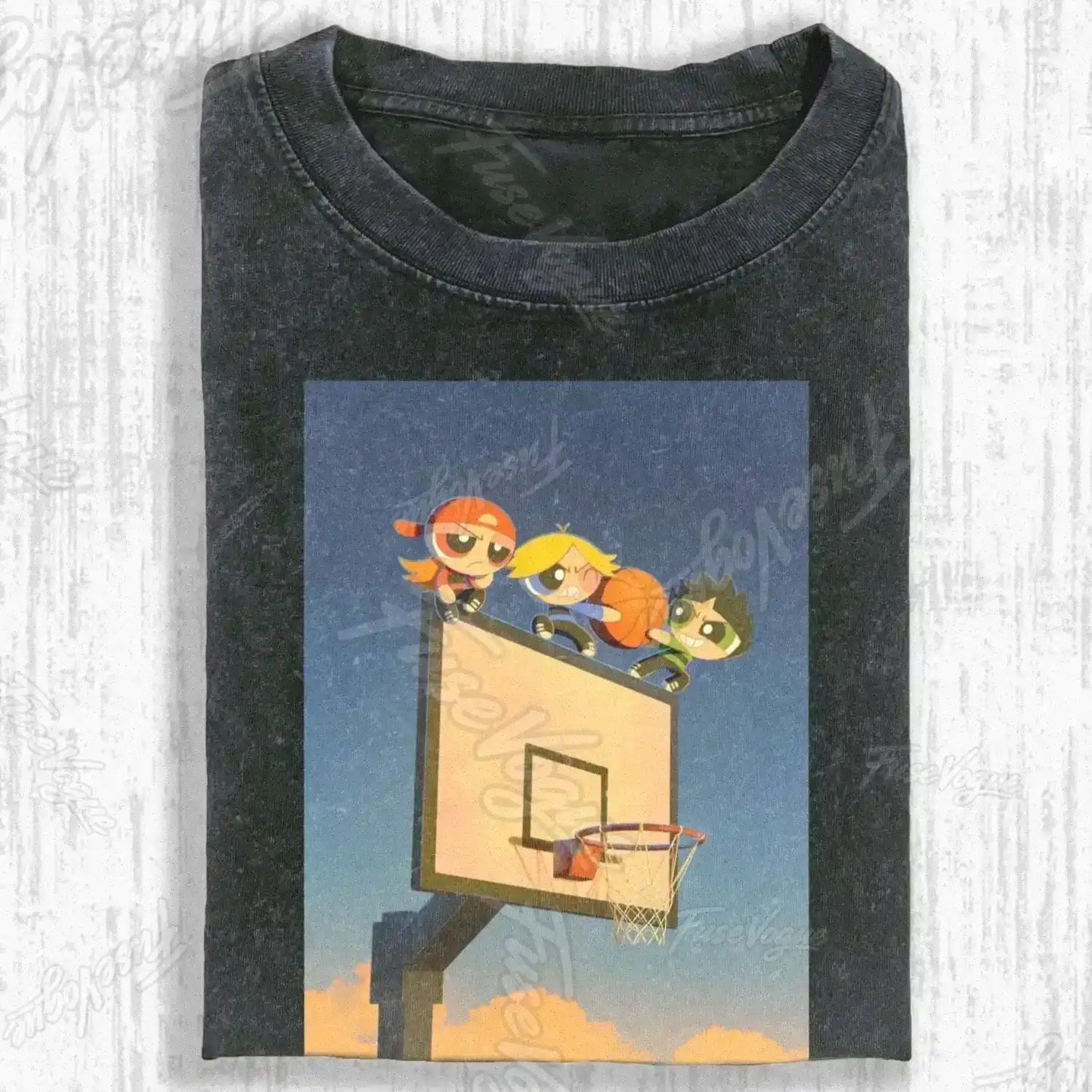 SUNSET BALL CREW T-SHIRT - FUSEVOGUE
