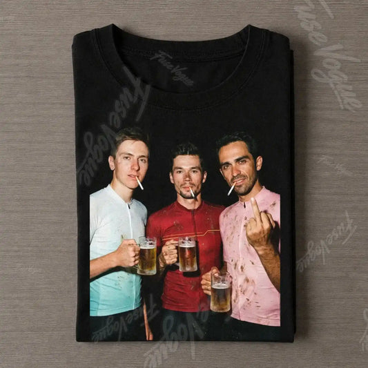 Tadej Pogačar &  Primož Roglič & Alberto Contador 2026 Vintage T-shirt - FUSEVOGUE