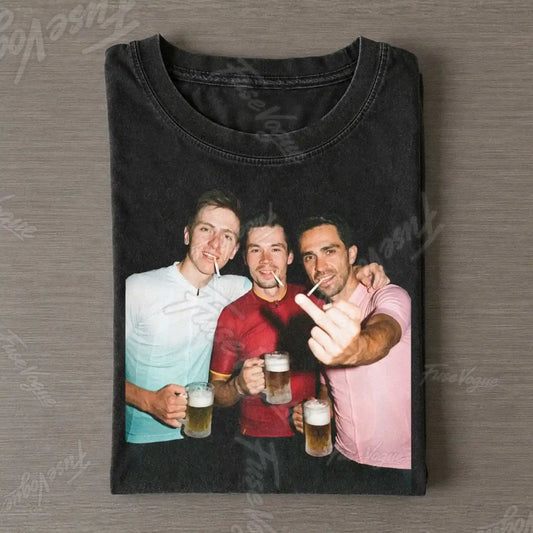 Tadej Pogačar &  Primož Roglič & Alberto Contador 2026 Vintage T-shirt - FUSEVOGUE