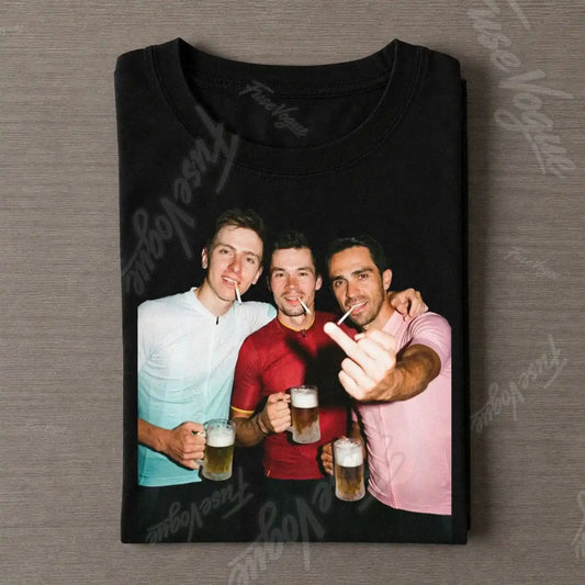 Tadej Pogačar &  Primož Roglič & Alberto Contador 2026 Vintage T-shirt - FUSEVOGUE
