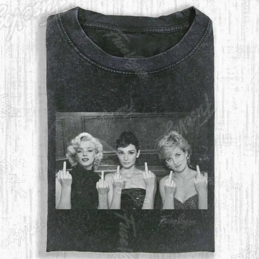 VINTAGE GIRLS ATTITUDE T-SHIRT - FUSEVOGUE