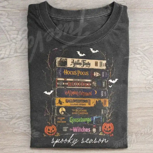 Vintage Halloween VHS T-shirt - FUSEVOGUE