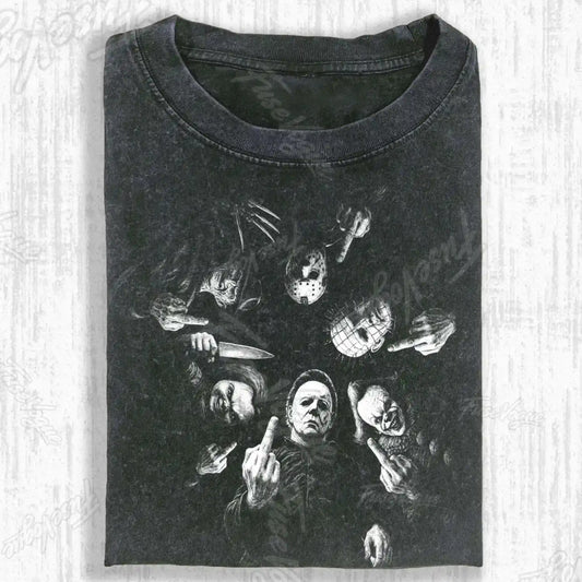 VINTAGE REBEL HORROR CREW T-SHIRT - FUSEVOGUE