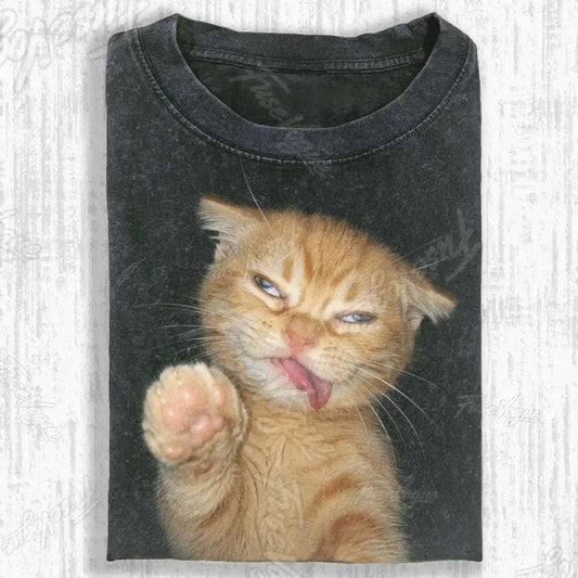 WACKY CAT T-SHIRT - FUSEVOGUE