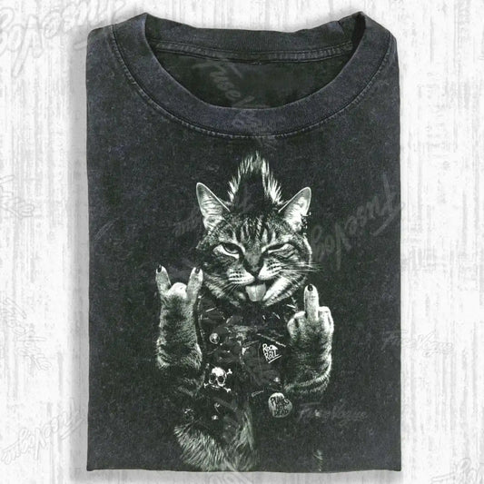 WACKY CAT T-SHIRT - FUSEVOGUE
