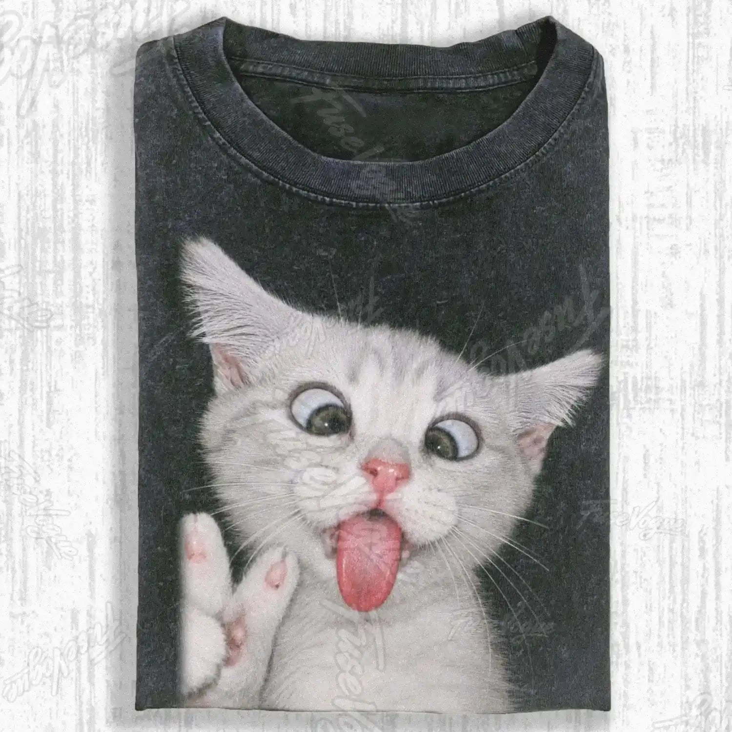 WACKY CAT T-SHIRT - FUSEVOGUE