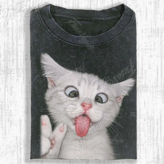 WACKY CAT T-SHIRT - FUSEVOGUE