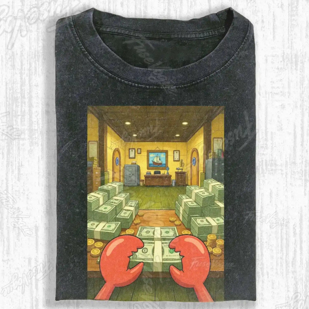 WEALTH STACK SCENE T-SHIRT - FUSEVOGUE