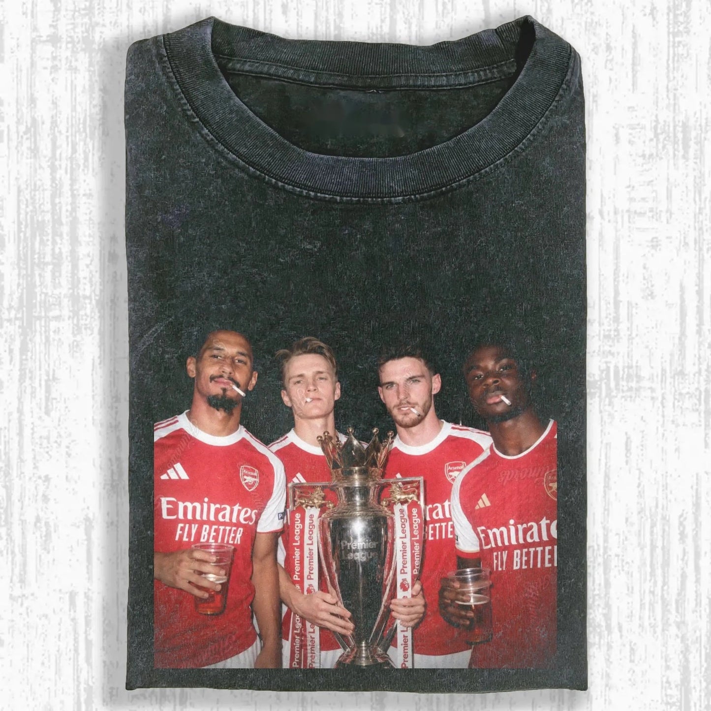 William Saliba & Martin Odegaard & Declan Rice &Bukayo Saka Champion Tee 3.0
