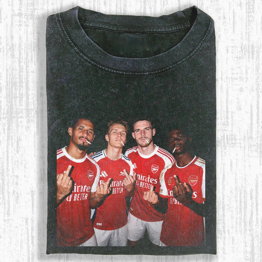 William Saliba ＆ Martin Odegaard ＆ Declan Rice ＆ Bukayo Saka Tee 2.0 - FuseVogue