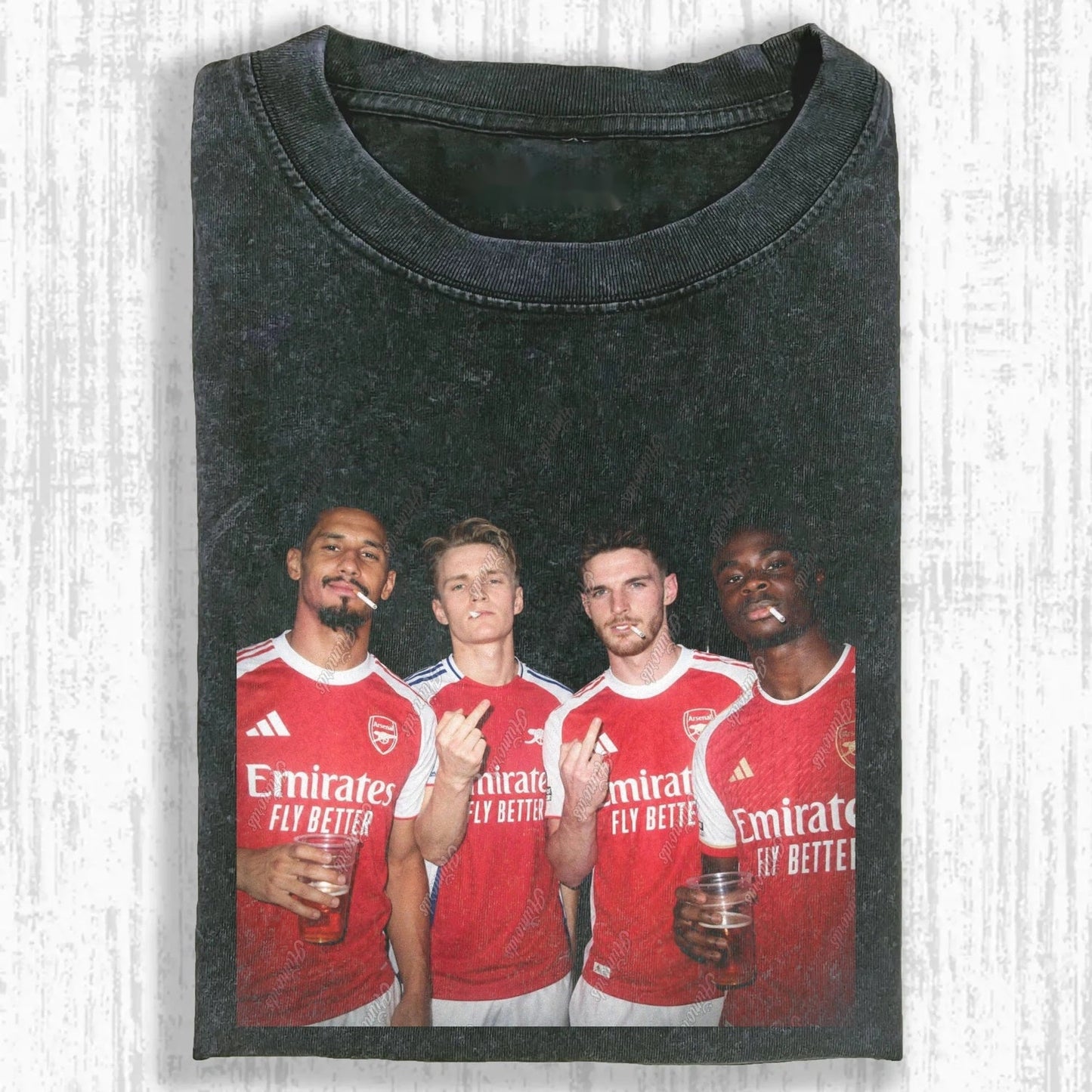 William Saliba ＆ Martin Odegaard ＆ Declan Rice ＆ Bukayo Saka Tee 3.0 - FuseVogue