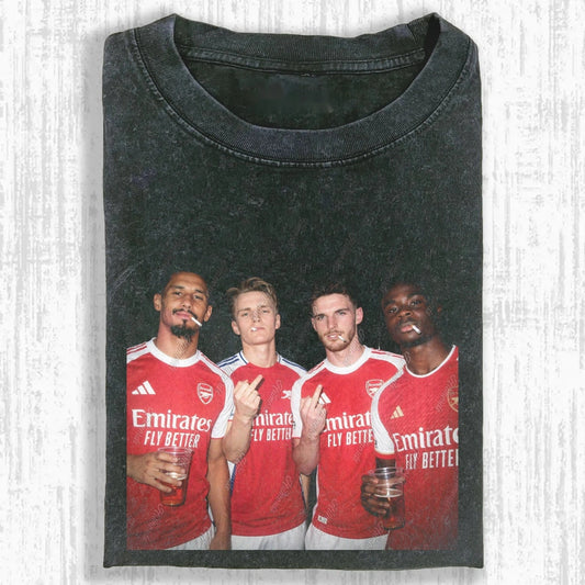William Saliba ＆ Martin Odegaard ＆ Declan Rice ＆ Bukayo Saka Tee 3.0 - FuseVogue