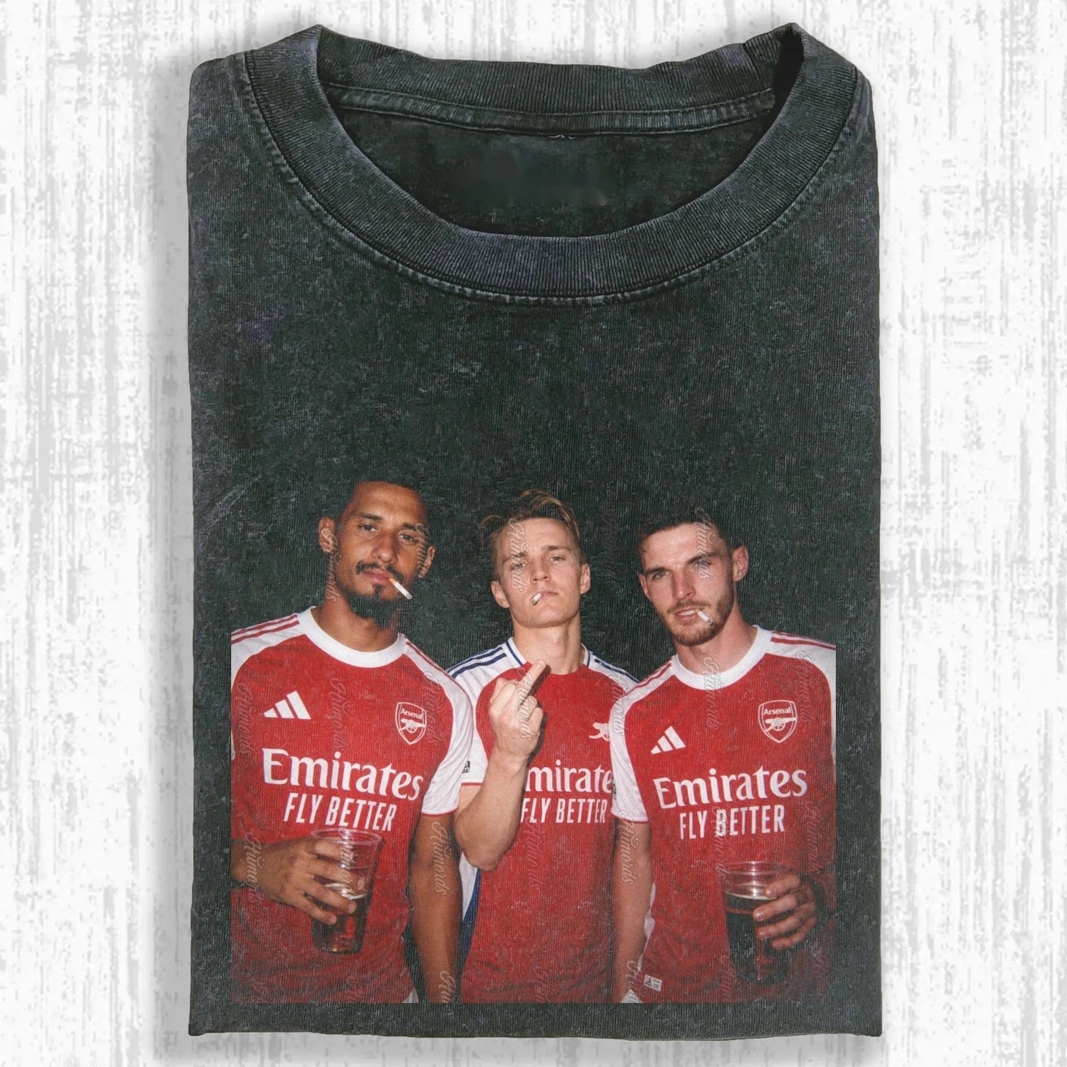 William Saliba ＆ Martin Odegaard ＆ Declan Rice Tee - FuseVogue